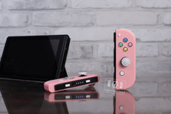 Pink Joy-Cons Mod with Pastel Hearts Buttons Nintendo Switch Custom Controllers