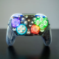 Custom Sushi Nintendo Switch Pro-Controller LED Buttons & Cute Kawaii Sushi