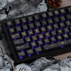 Harry Potter Backlit Transparent Glitter Coating Cherry Profile PC Keycaps