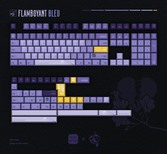 Flamboyant Bleu PBT Cherry Keycaps