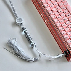 White Fox USB-C RGB Aviator Handmade Coiled Cable