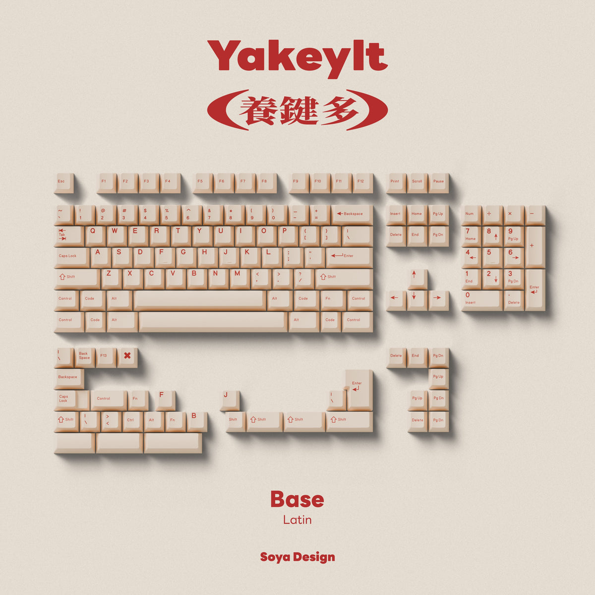 TUT YAKEYLT CHERRY PROFILE KEYCAPS SET R2