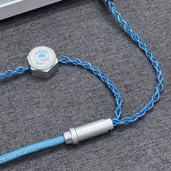 D27 2-IN-1 USB C Dual 8K Mechanical Keyboard Magnetic Axis Cable