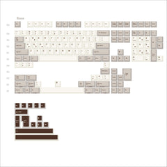 Retro Chocolate Cherry Profile Dye Sublimation PBT Keycaps
