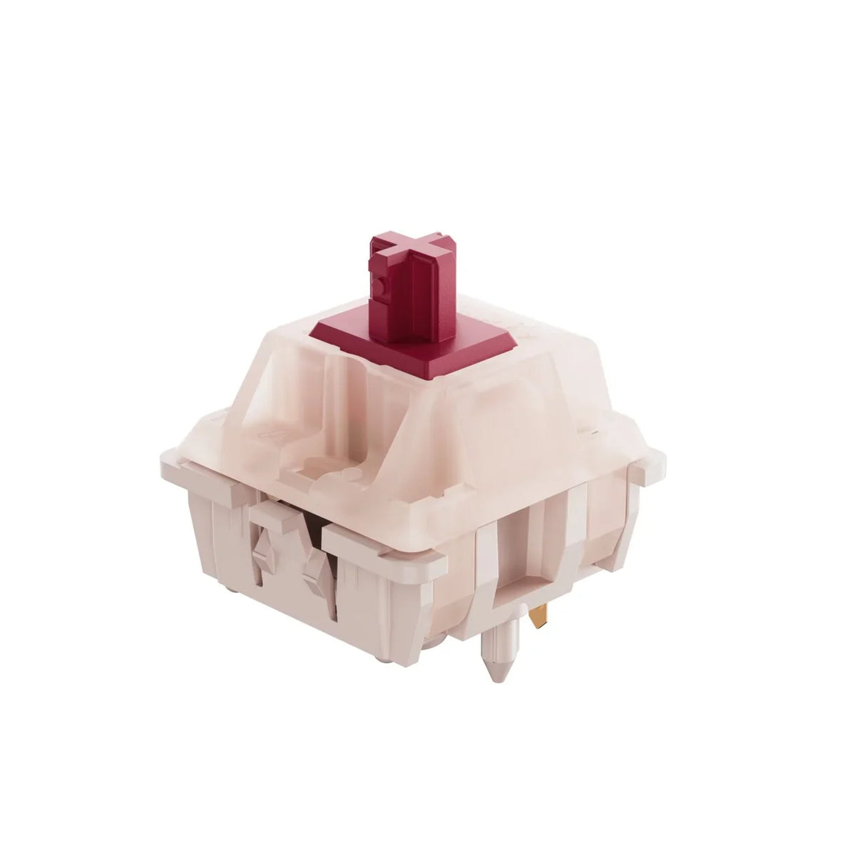 LUBED, FILMED, AND SPRING SWAPPED CHERRY PETAL LIGHT TACTILE SWITCH (10PCS)