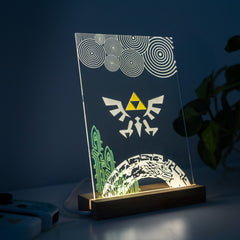TOTK Acrylic LED Decorative Gaming Stand The Legend Of Zelda: Tears Of The Kingdom