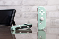 Cyan Joy-Con Mod with White Buttons Nintendo Switch Custom Controllers