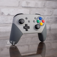 Nintendo Switch Pro Controller Mod SNES Europe Super Famicom Customized Retro Controller