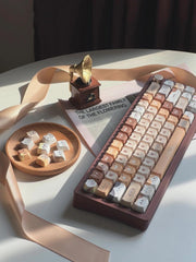 Stacked Cat Dye Sublimation PBT MAO Profile Keycaps