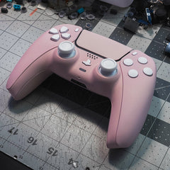 PS5 Sakura Pink Controller Mod With White Buttons Custom Sony PS5 Wireless Controller