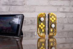 Switch Joy-Cons Nintendo Custom Controllers "Game Boy Clear Yellow" With Yellow Buttons