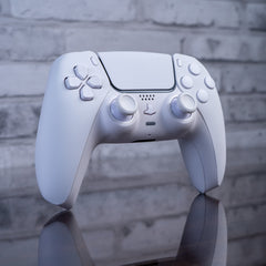 PS5 Controller Mod White On White Custom Sony Wireless Controller