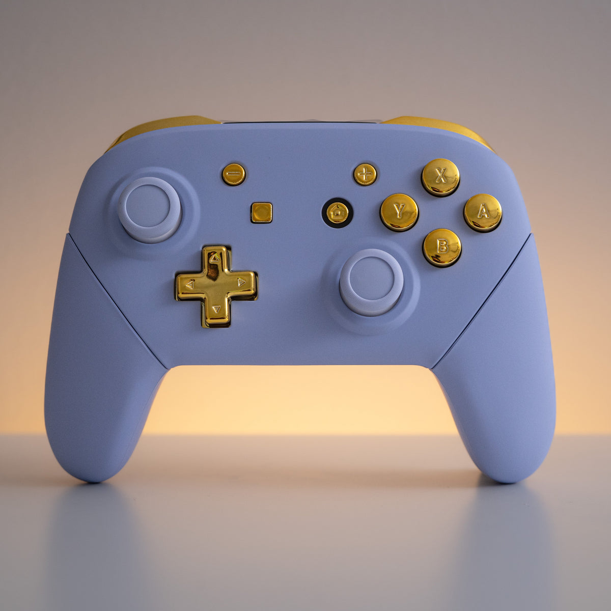 Nintendo Switch Pro-Controller Mod Violet with Gold Buttons Customized Gaming Controller