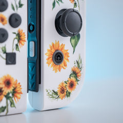 Sunflower Joy-Cons Mod Nintendo Switch Special Edition Floral Custom Controllers