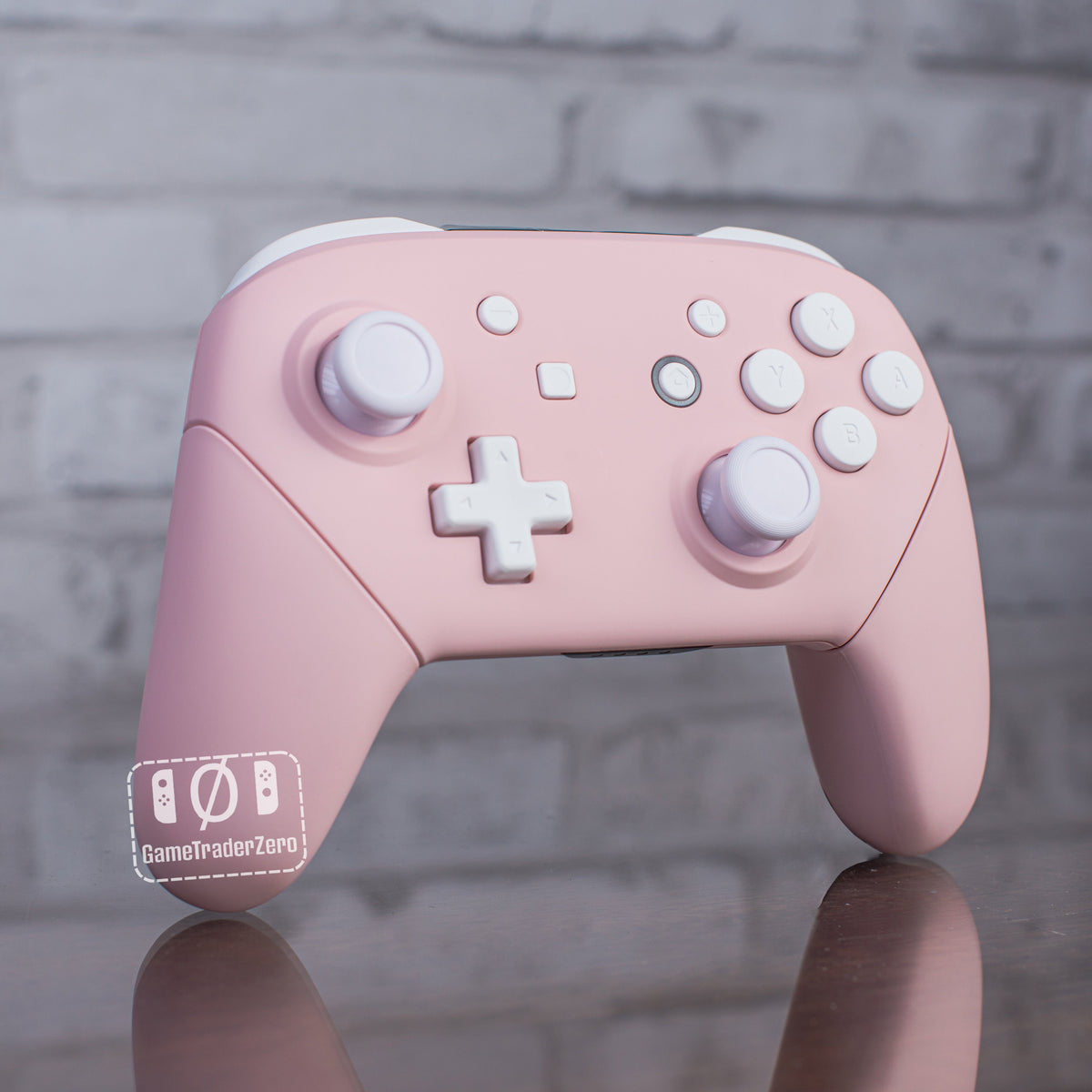 Custom Nintendo Switch Pro Controller In Sakura Pink with White Butons